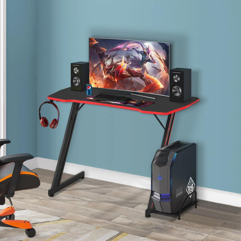 39" Red Z-Shaped Gaming Table T369