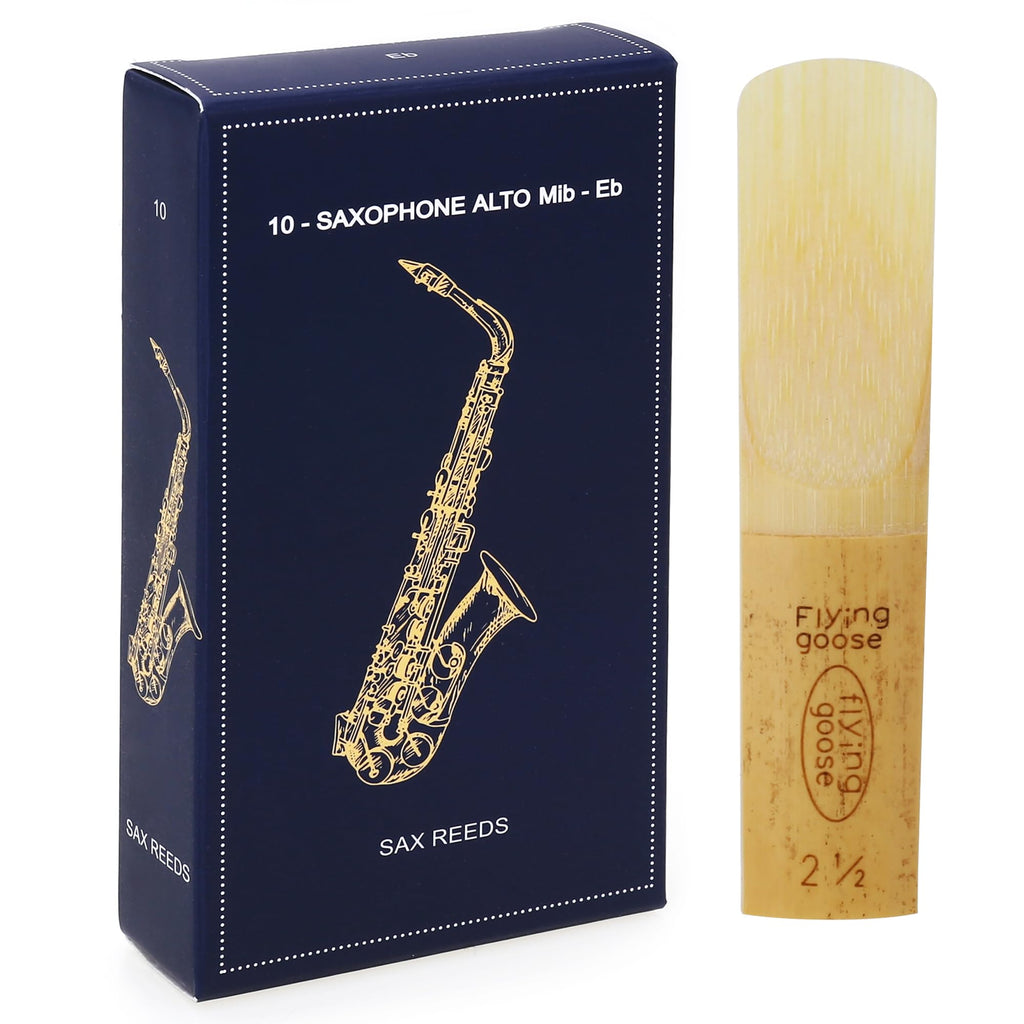 Alto Saxophone Reeds Strength 2.5 Natural Cane 10-Pack B202