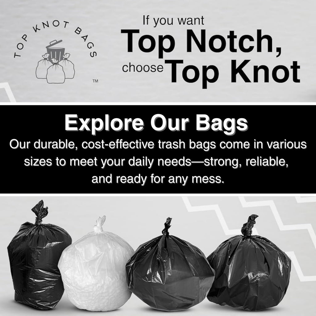 45 Gallon Black 1.2 Mil Garbage Trash Bags 100 Count J6298