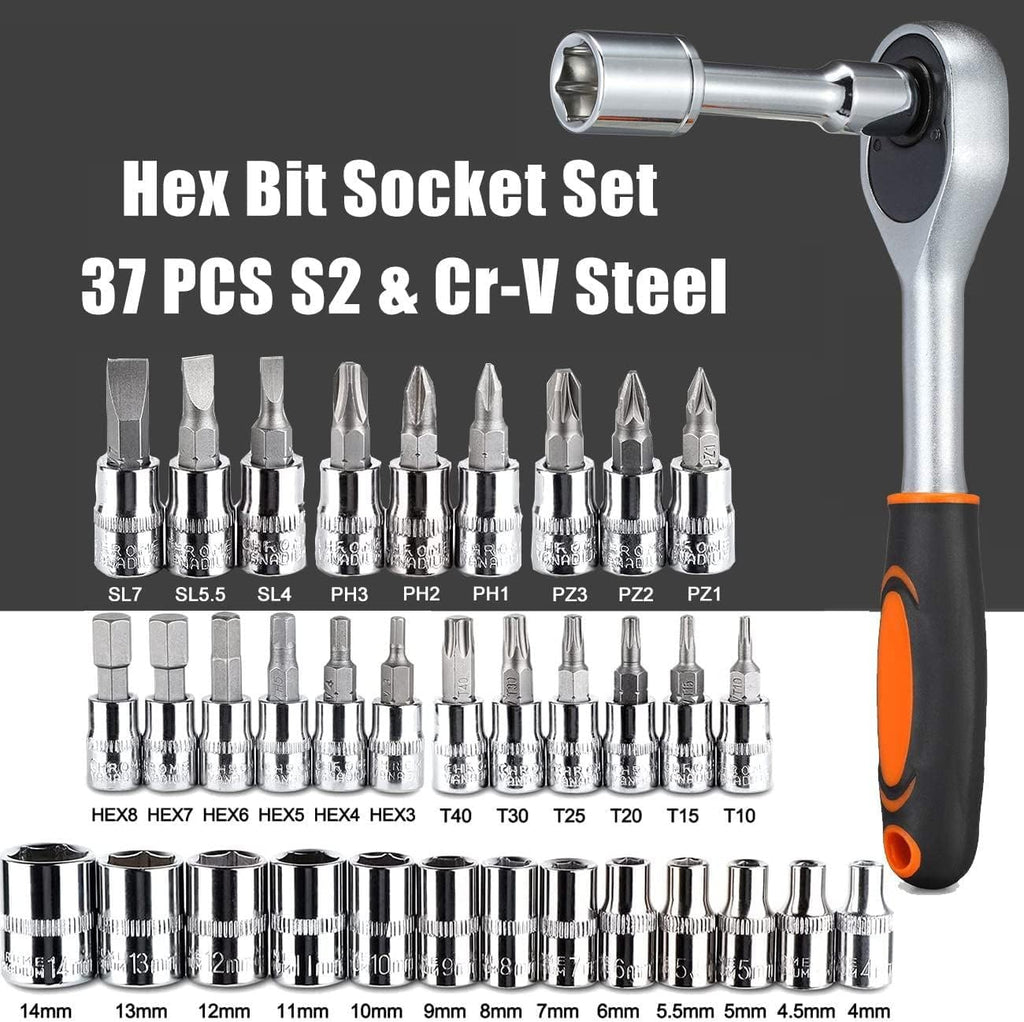1/4 in. Drive Ratchet Socket Wrench Set P9607