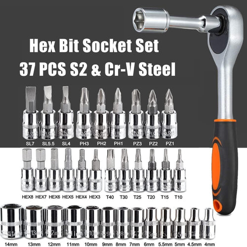1/4 in. Drive Ratchet Socket Wrench Set P9607