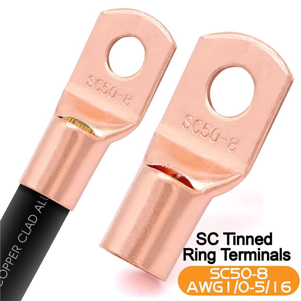 1/0 Gauge Battery Cable with Lugs C45252