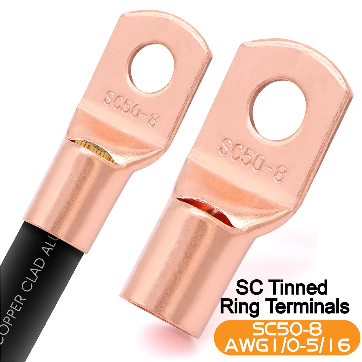 1/0 Gauge Battery Cable with Lugs C45252