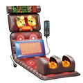 Brown Full Body Heating Massage Mat with Detachable Neck and Leg Massagers B661093