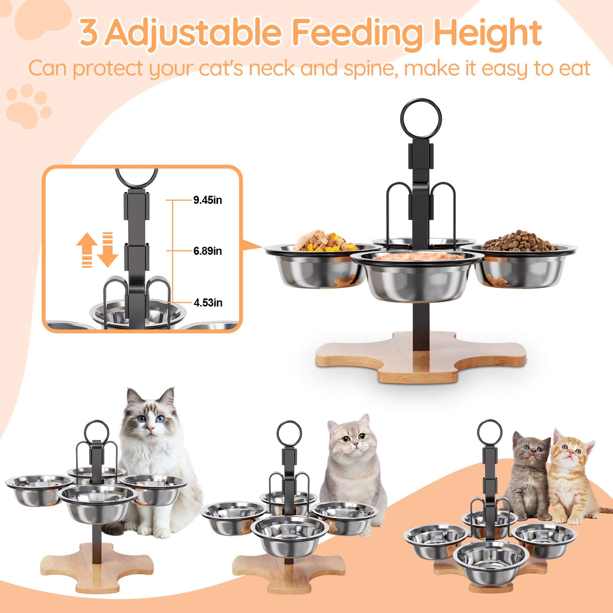 Elevated Cat Bowls with Stand H83529