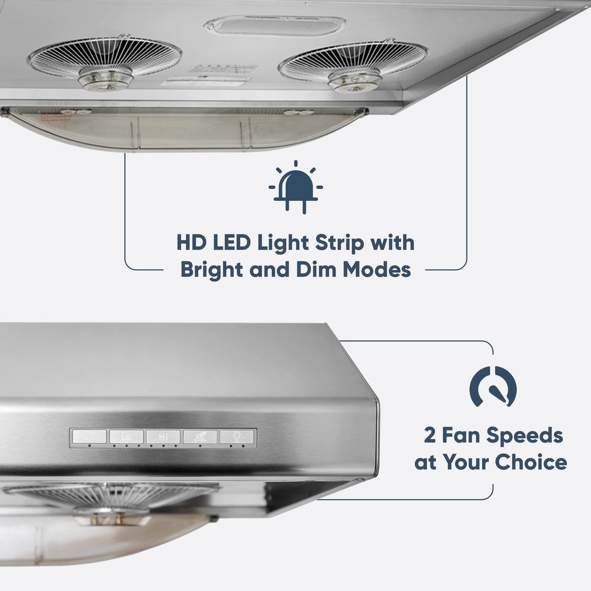 30 Inch 900 CFM Stainless Steel Under Cabinet Range Hood A40937