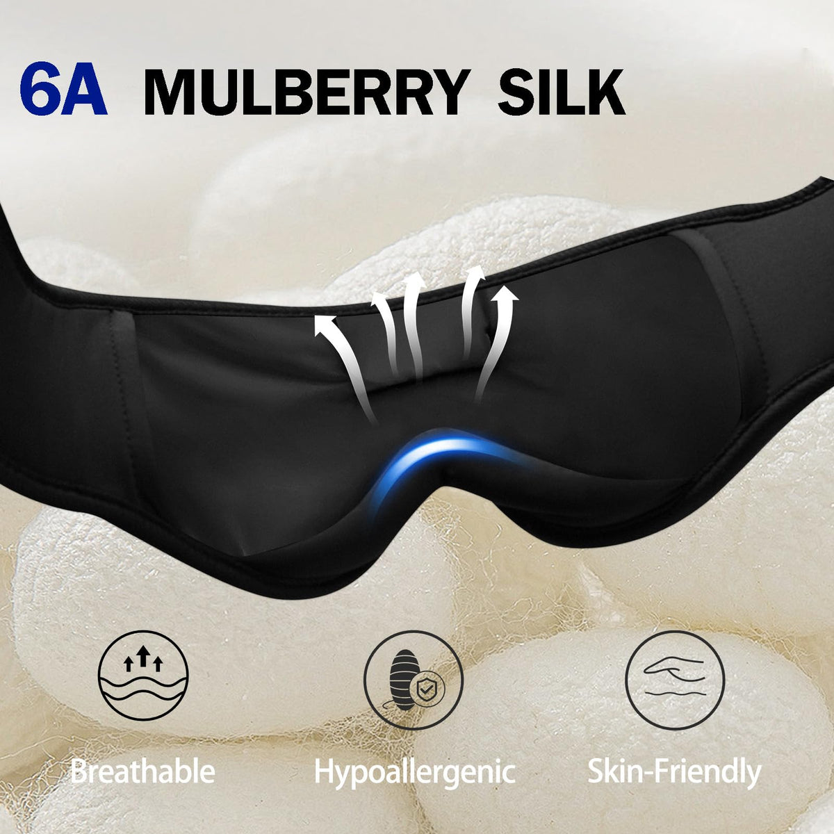 Silk Bluetooth Sleep Mask with Headphones G88328