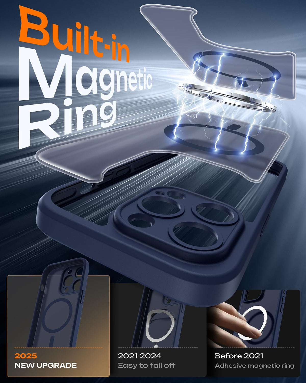 Dark Blue iPhone 13 Pro Max Case R73405