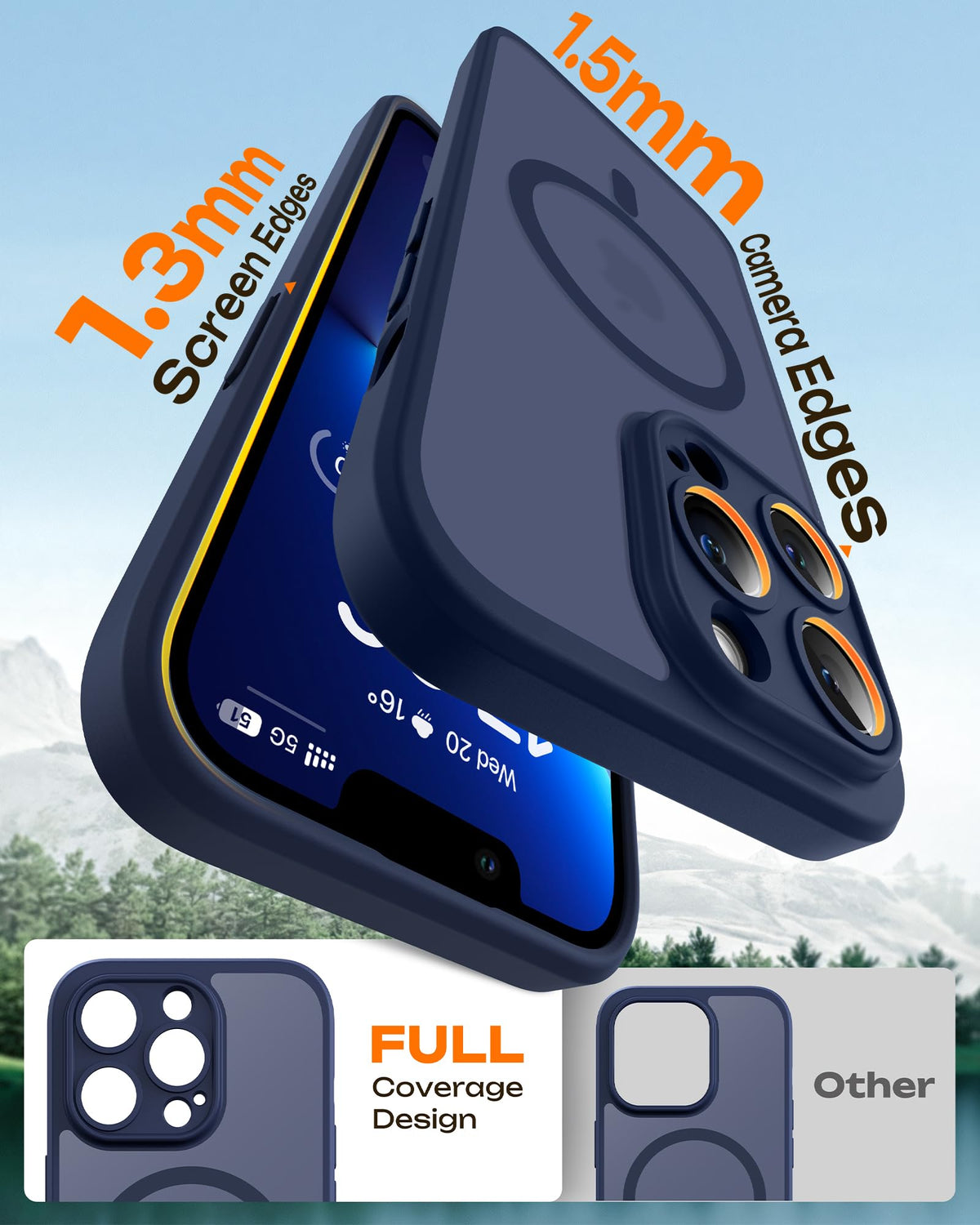 Dark Blue iPhone 13 Pro Max Case R73405