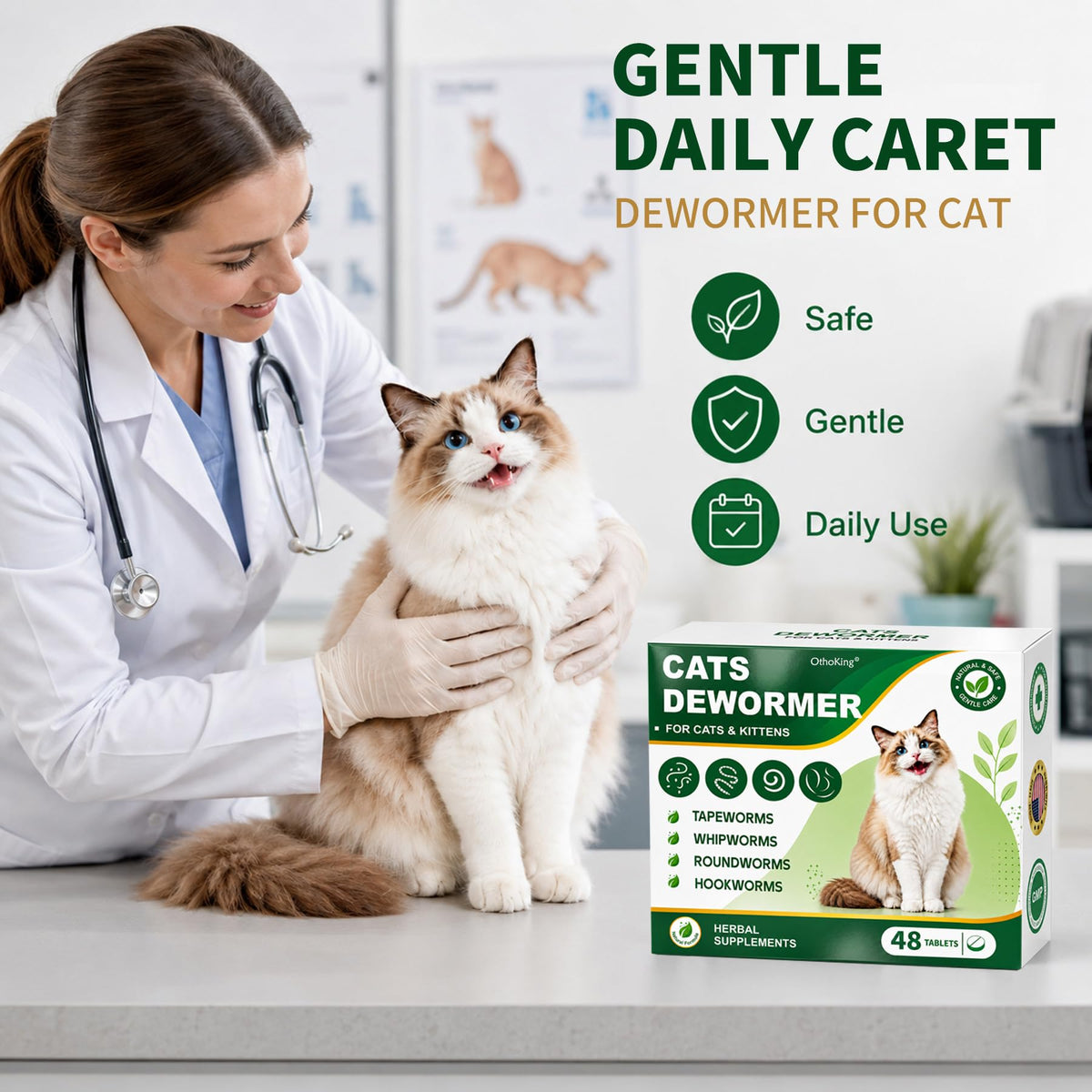 Cat Dewormer Tablet 48 Tablets S921