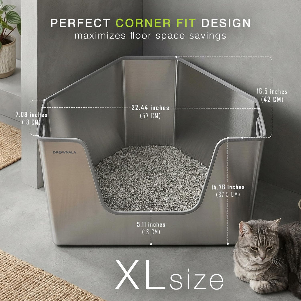 Stainless Steel Cat Litter Box D7135