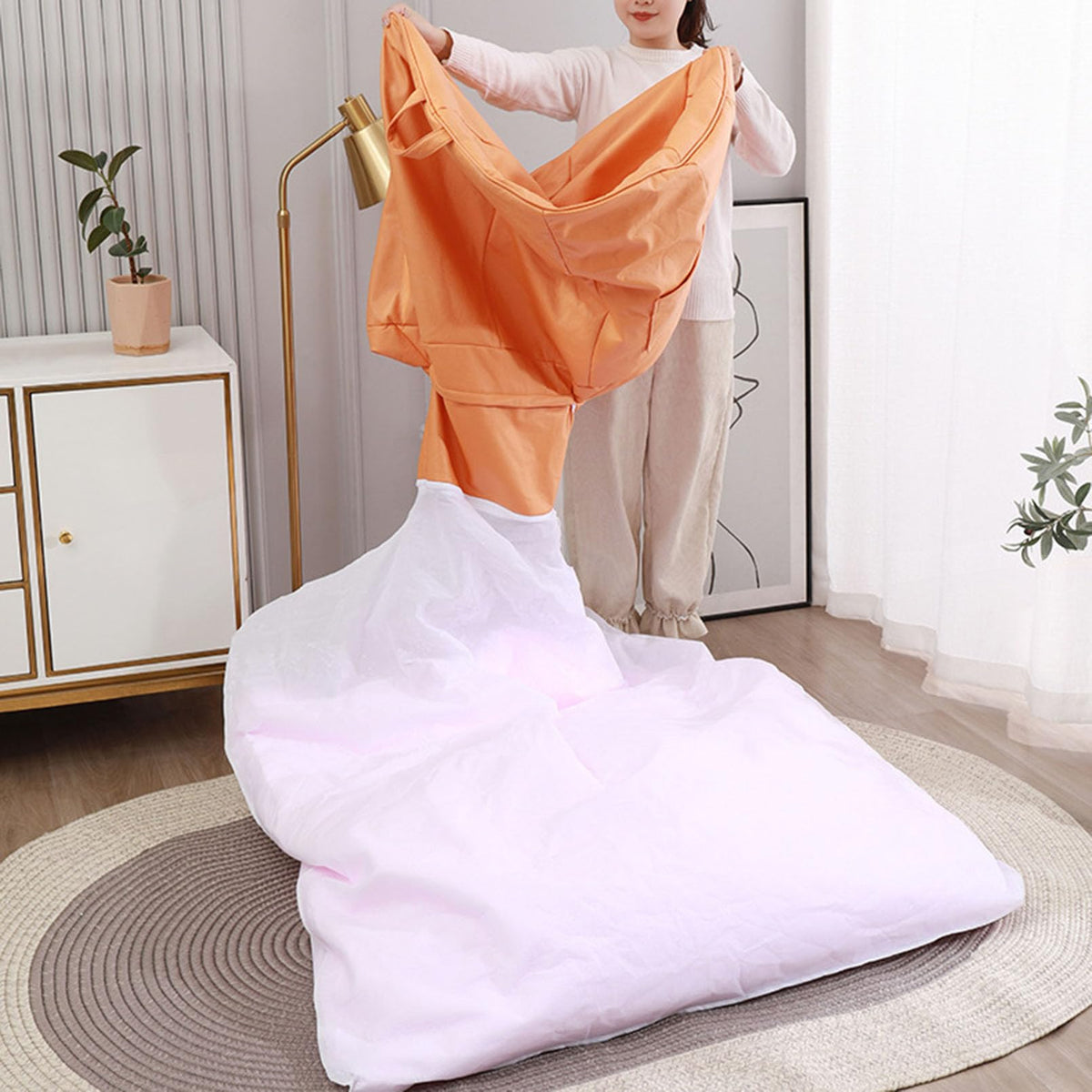 Yellow Bean Bag Chair Cover O63310