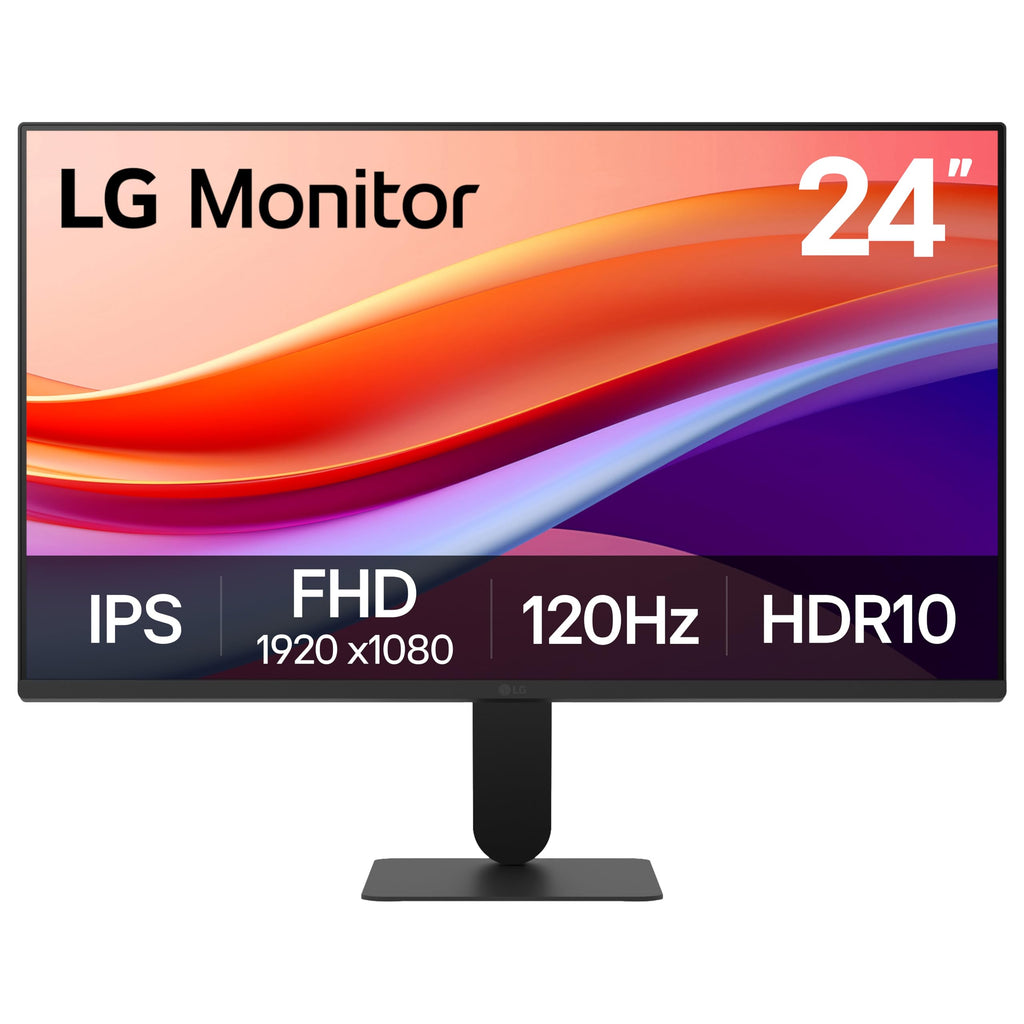 24-inch Full HD IPS Computer Monitor, 120Hz, HDR10, Black A92843