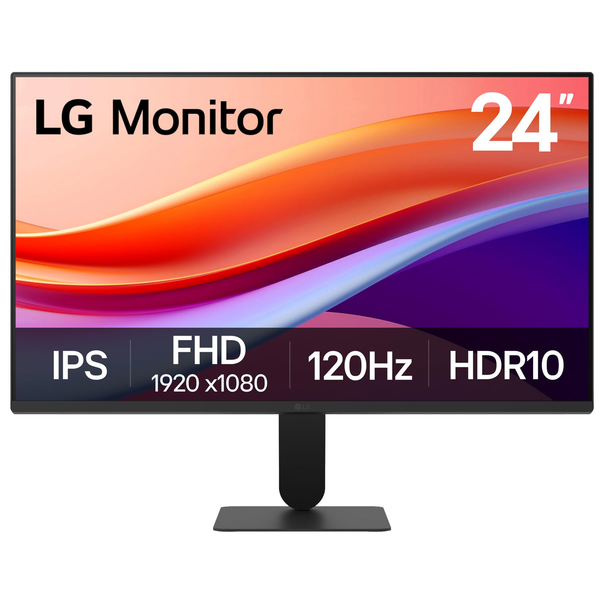24-inch Full HD IPS Computer Monitor, 120Hz, HDR10, Black A92843