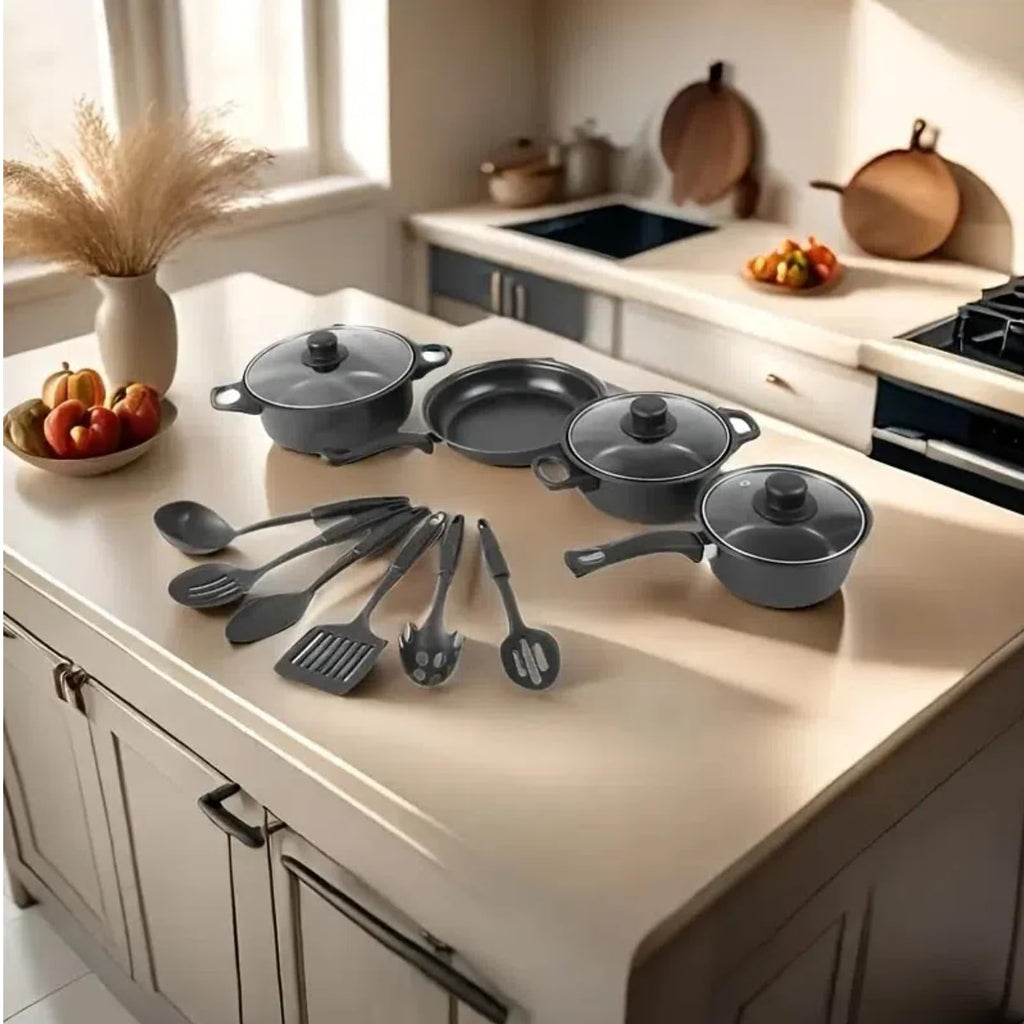 12 Piece Non Stick Maifan Stone Cookware Set V2285