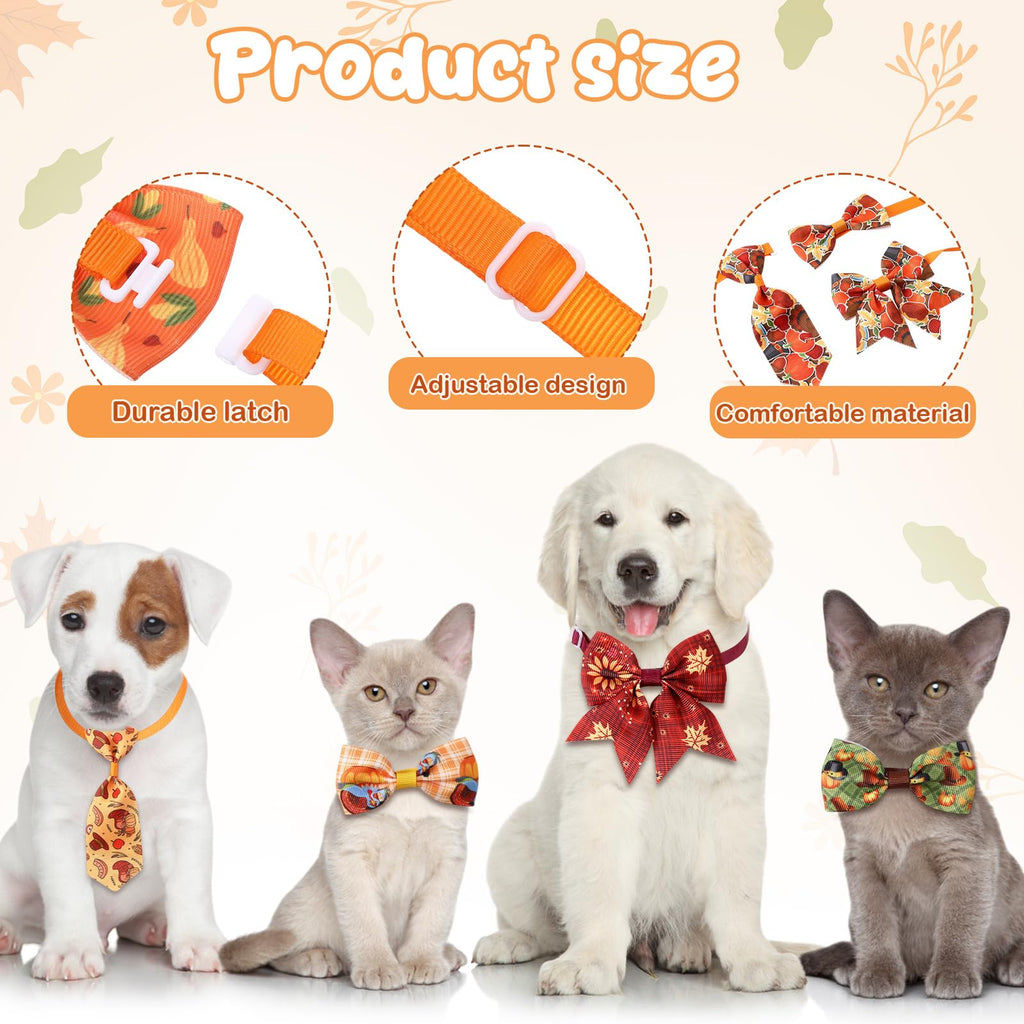 200 Pcs Dog Bow Ties Collars Set V90108