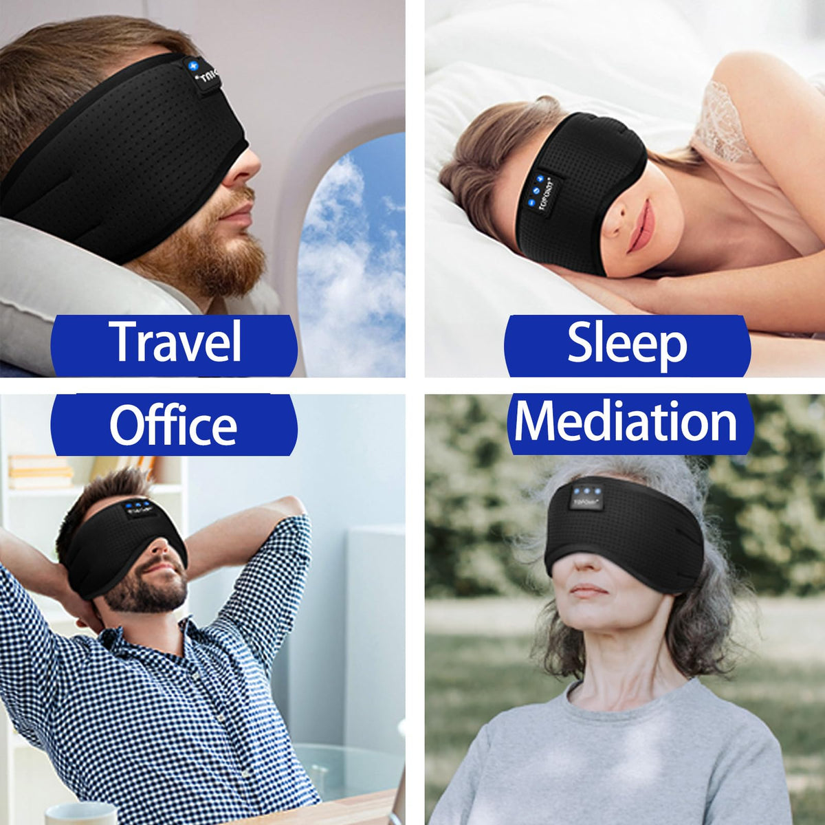 Silk Bluetooth Sleep Mask with Headphones G88328