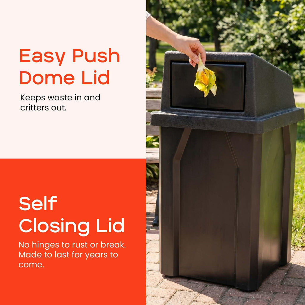 32 Gallon Outdoor Trash Can with Lid G8539