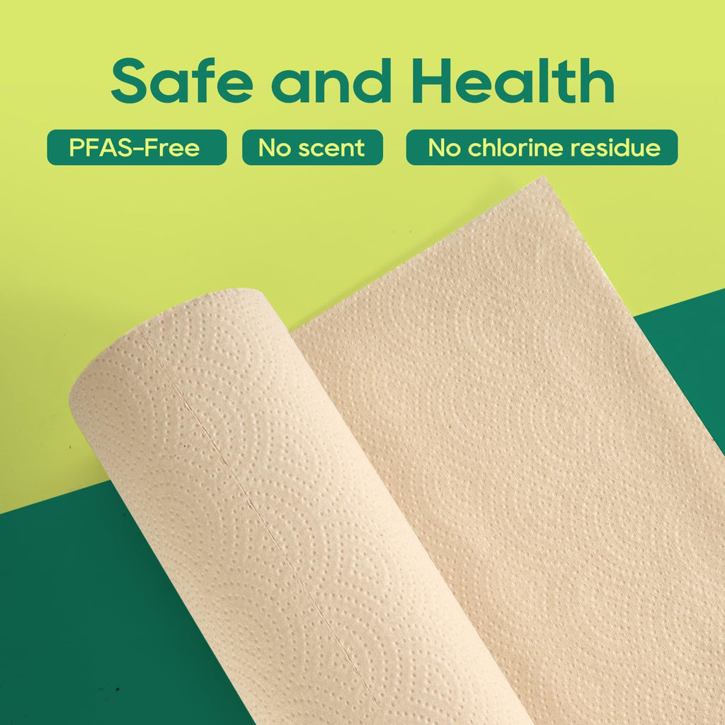 Bamboo Paper Towels, 8 Rolls, 2 Ply 120 Sheets V772103