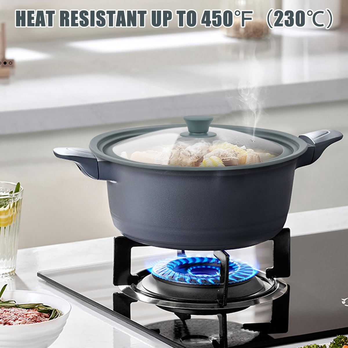 2 Pack Silicone Tempered Glass Universal Lid for Pots Pans and Skillets R251564