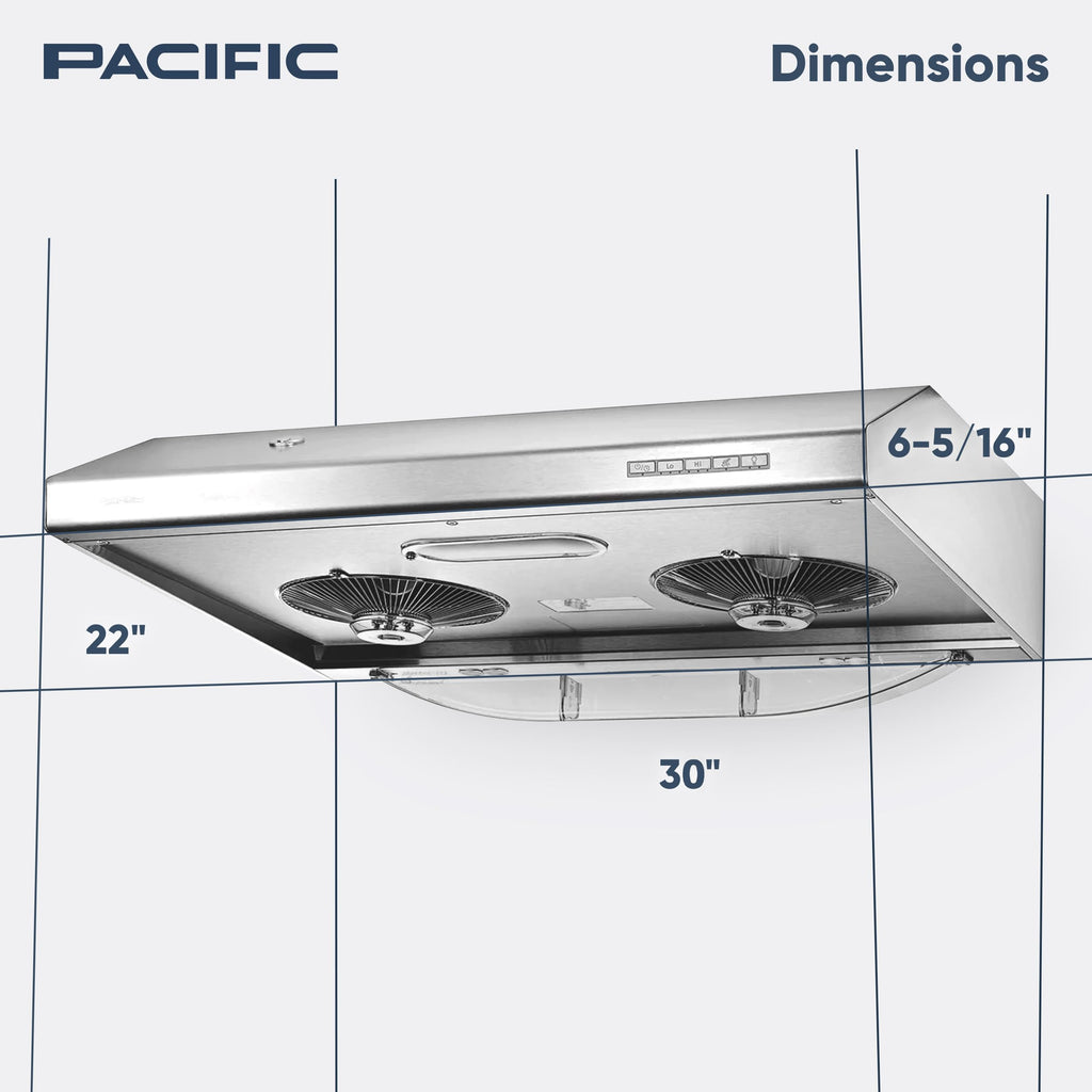 30 Inch 900 CFM Stainless Steel Under Cabinet Range Hood A40937