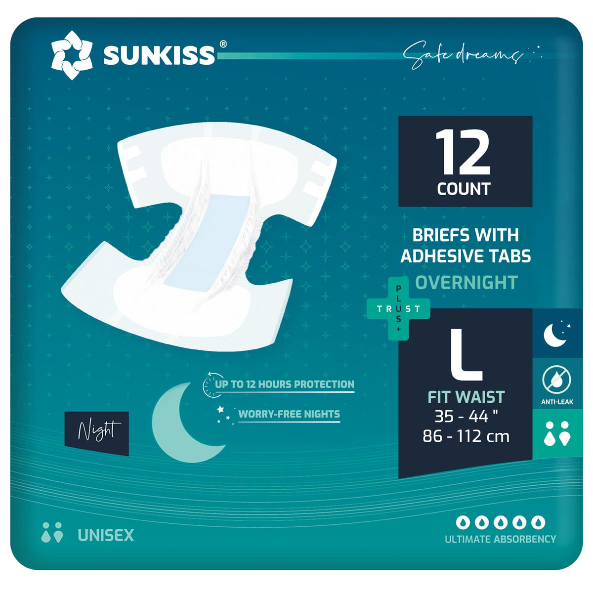 Adult Diapers Large 12 Count & Booster Pads 26 Count Y426536