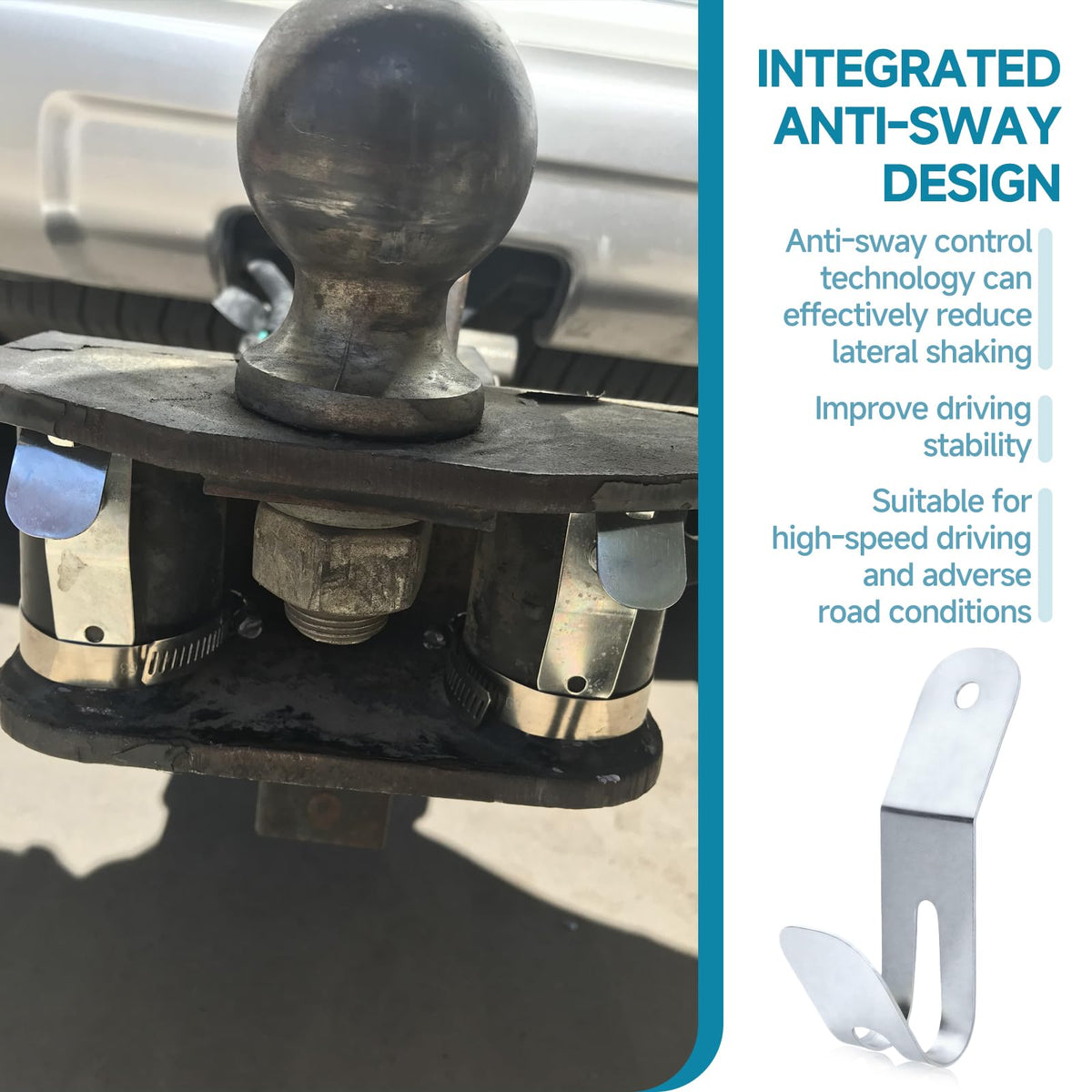Round Bar Weight Distribution Retainers for Trailer Hitch Parts V695