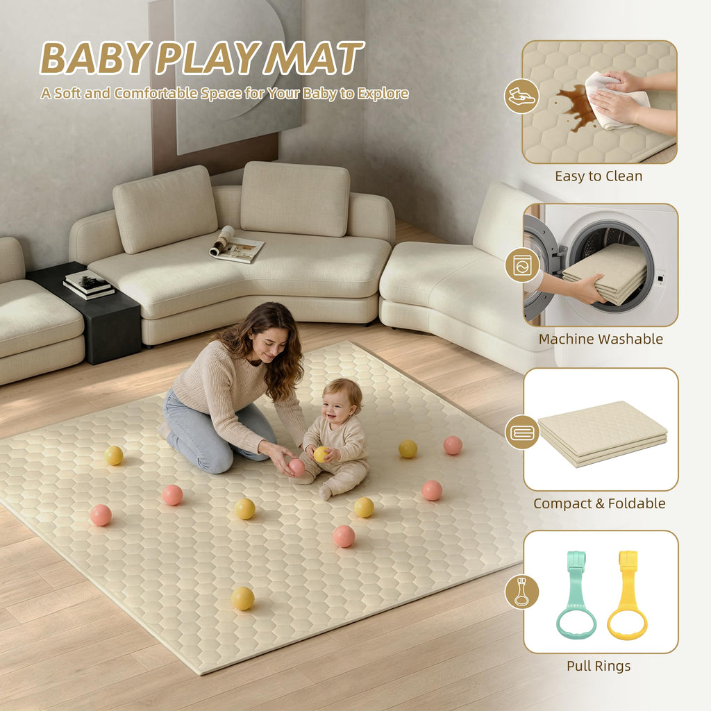50"x50" Foldable Baby Playpen with Mat N405
