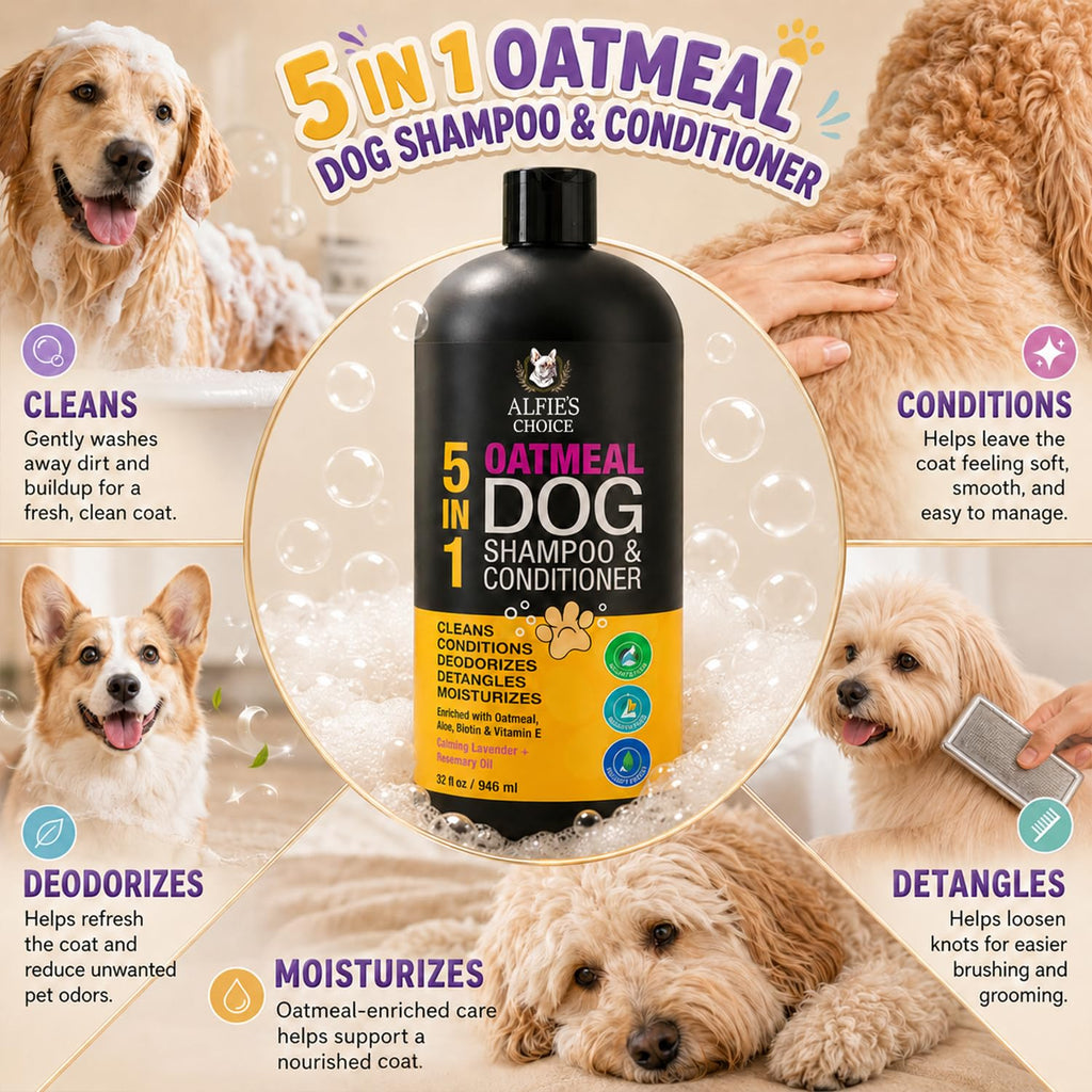 Oatmeal Dog Shampoo and Conditioner with Aloe 32 fl oz G670659