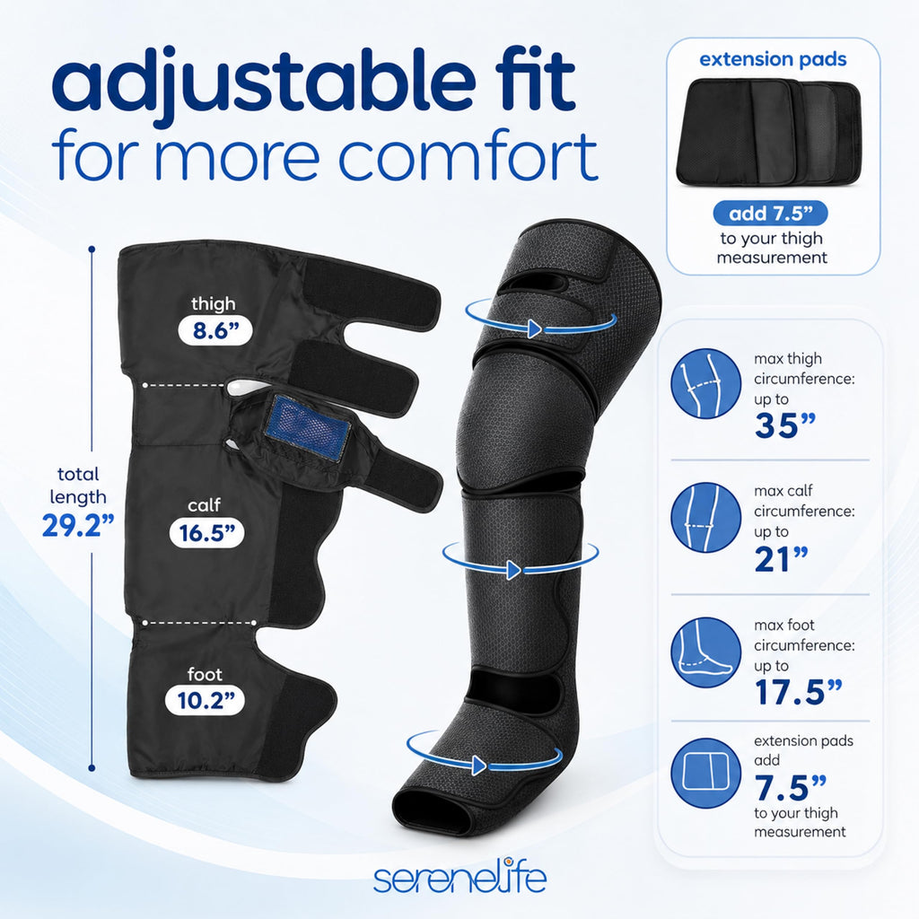 Air Compression Leg Massager with Heat and Ice Pack X32646
