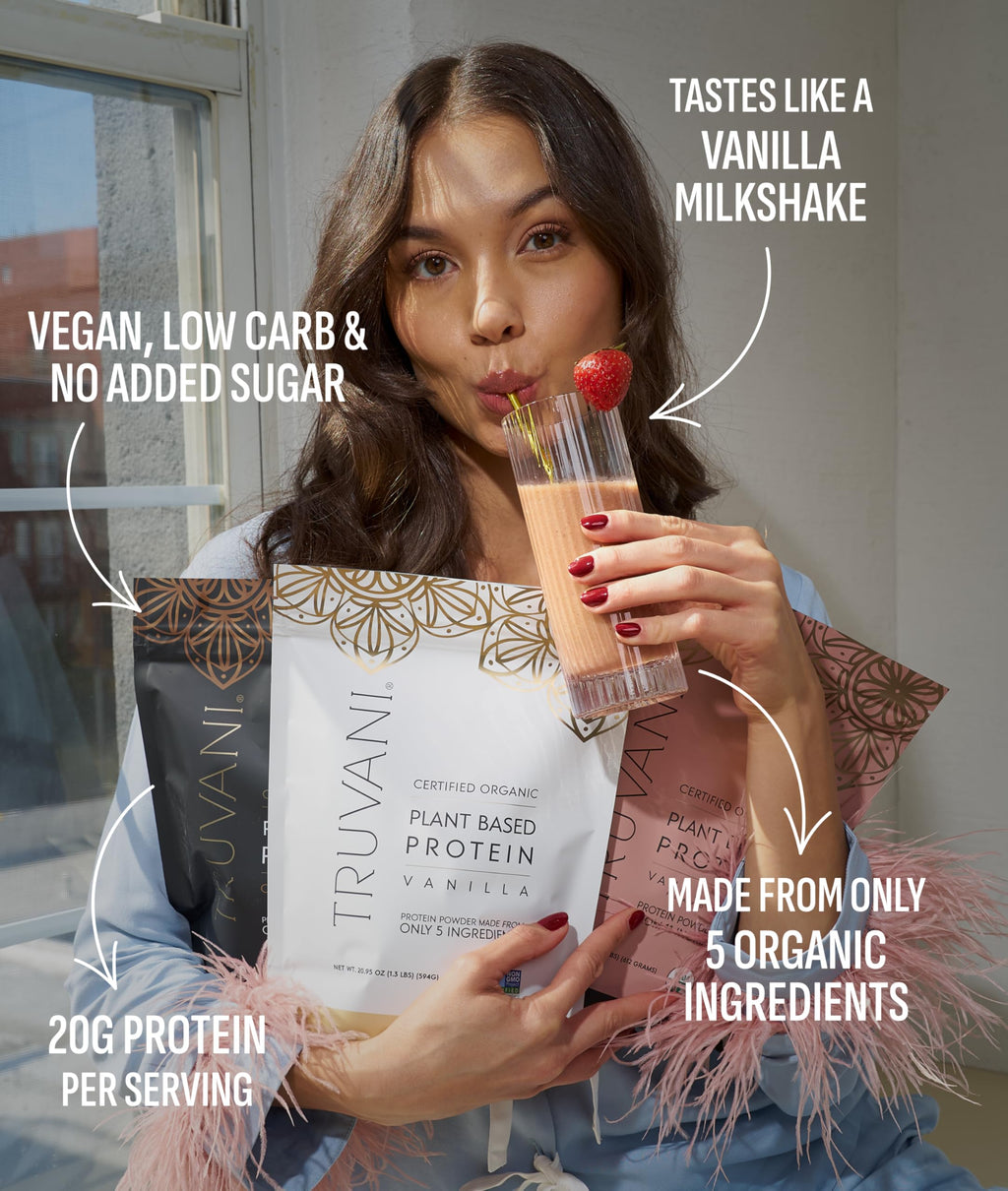 Organic Plant Based Protein Powder Vanilla 18 Servings O22411