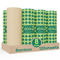 Bamboo Paper Towels, 8 Rolls, 2 Ply 120 Sheets V772103