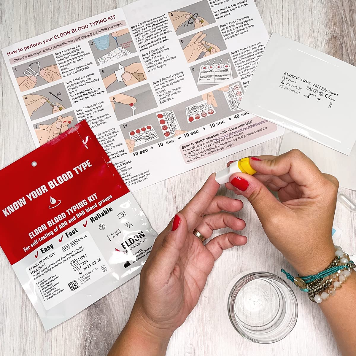 Home Blood Typing Kit Single X689