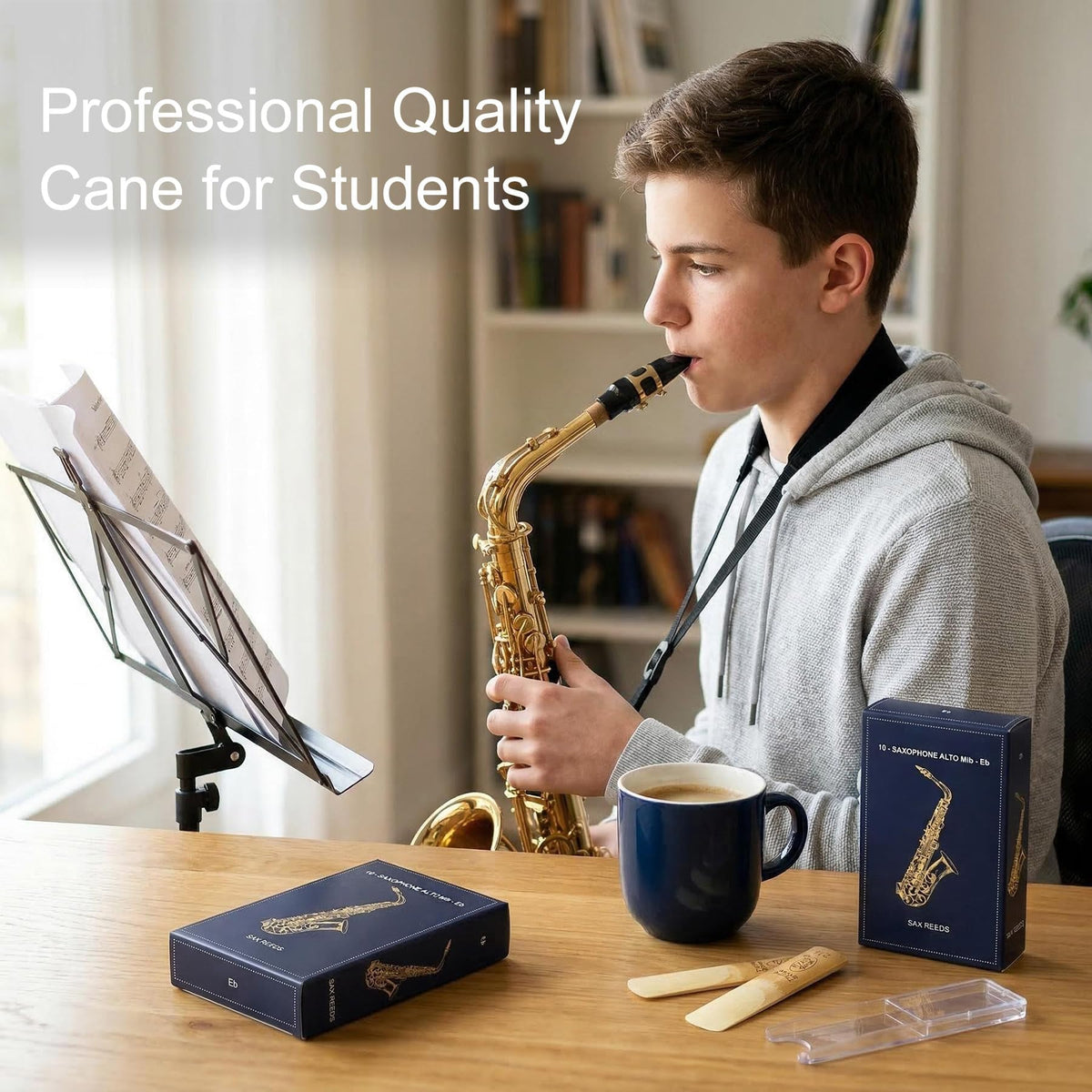 Alto Saxophone Reeds Strength 2.5 Natural Cane 10-Pack B202