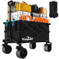 40" Black Collapsible Wagon Cart 500lbs 250L M256