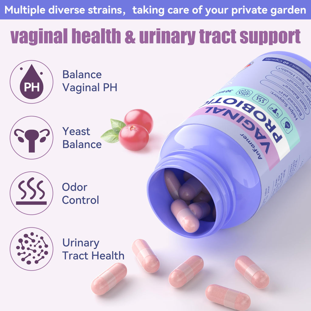 Probiotics for Women with Prebiotics & Lactobacillus Blend 30 Billion CFU, 60 Capsules L35893