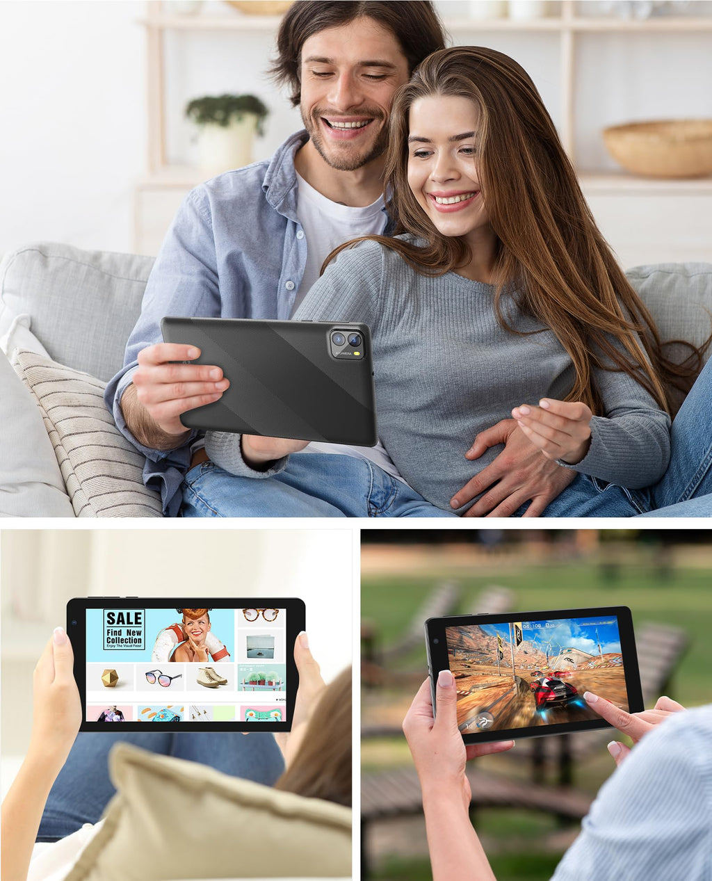 7 Inch Android 14 Tablet 8GB RAM 64GB ROM Black L281610