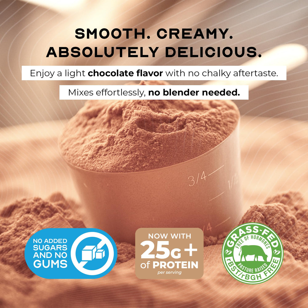 Grass-Fed Whey Protein Isolate Powder, Chocolate (5lb) D1048