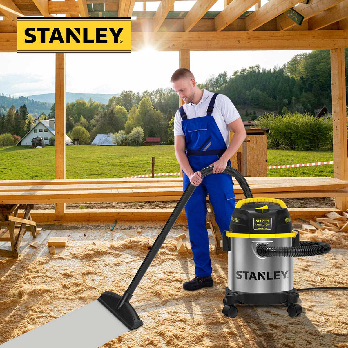 3 Gallon Stainless Steel Wet Dry Shop Vacuum R31146
