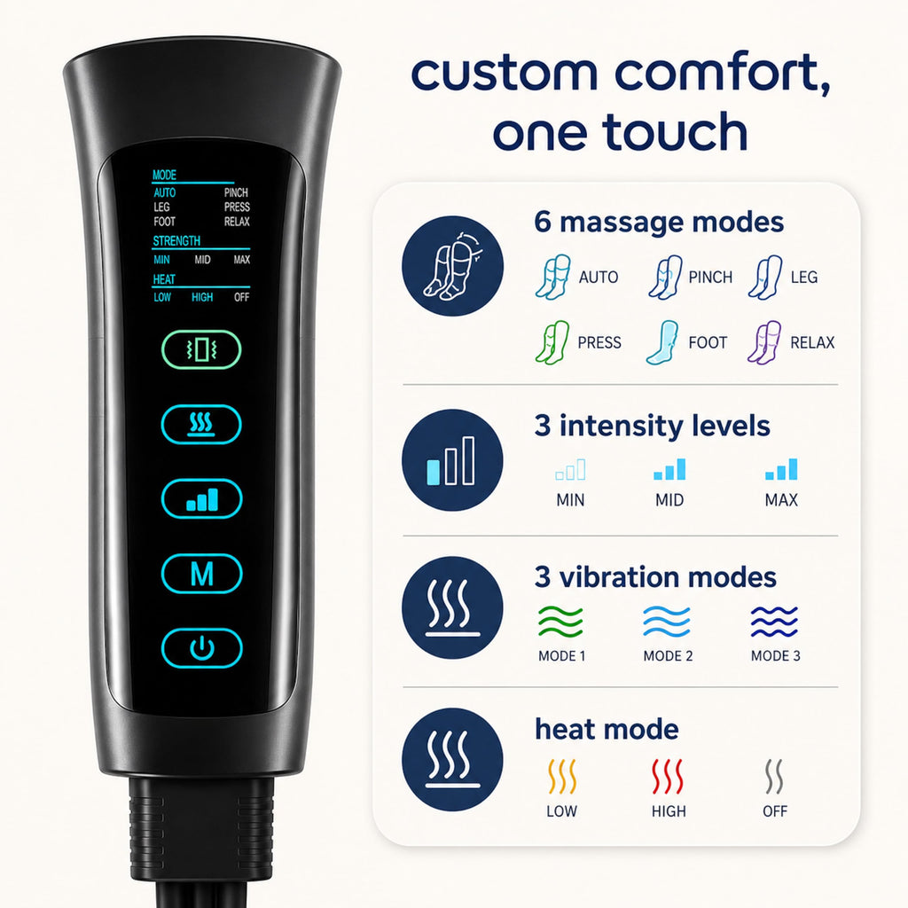 Air Compression Leg Massager with Heat and Ice Pack X32646