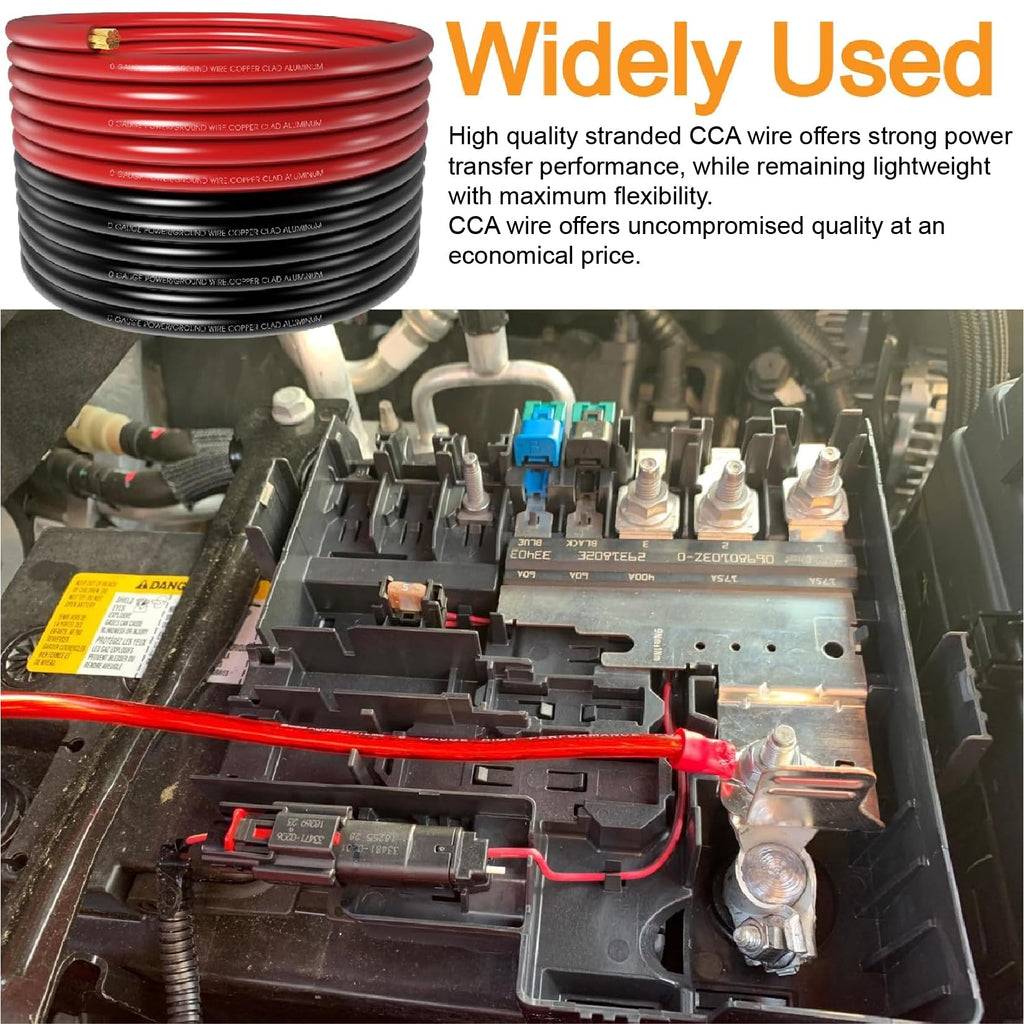 1/0 Gauge Battery Cable with Lugs C45252