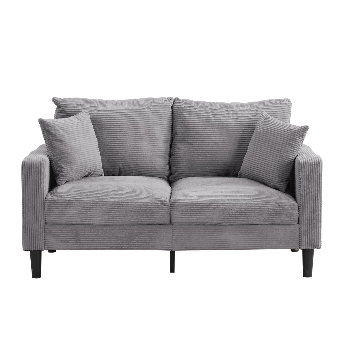 Light Gray Upholstered 2 Seat Loveseat Sofa A61922