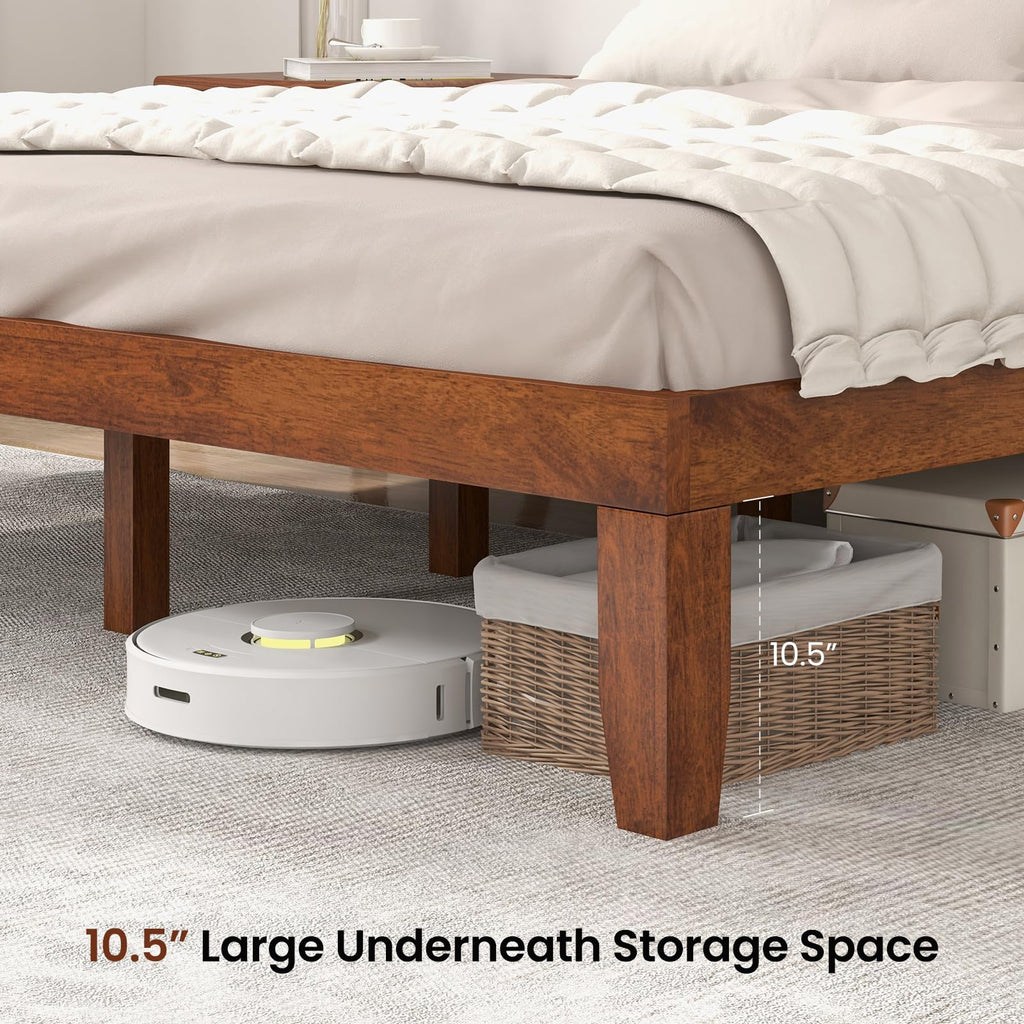 14 Inches Wood Platform Bed Frame King Size R594