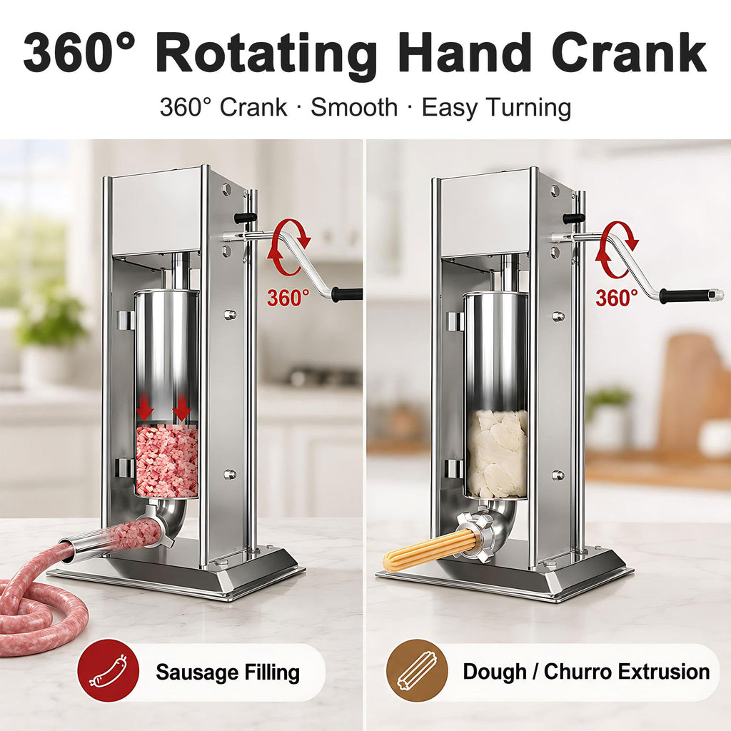 Stainless Steel Vertical Sausage Filler & Churro Press F563