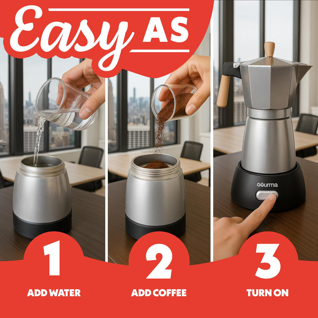 6 Shot Electric Moka Pot Espresso Maker K316