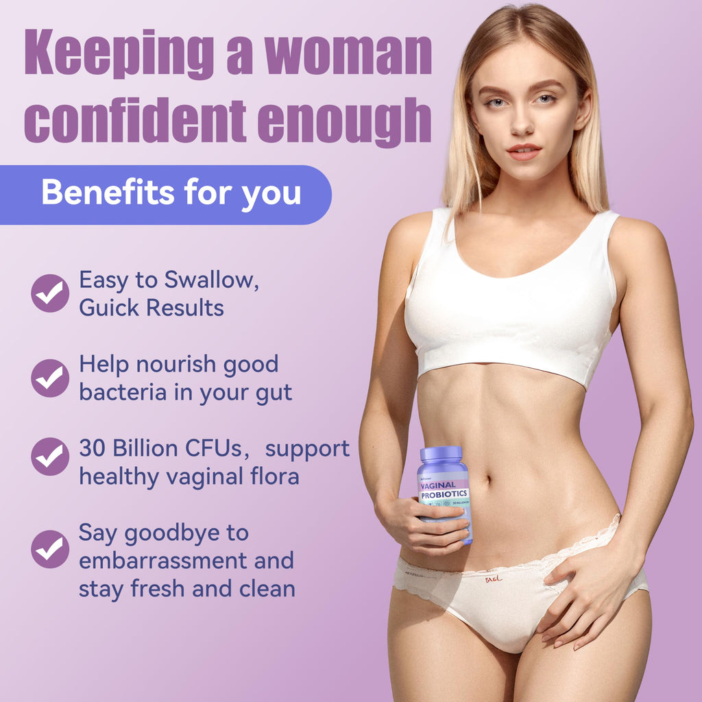 Probiotics for Women with Prebiotics & Lactobacillus Blend 30 Billion CFU, 60 Capsules L35893