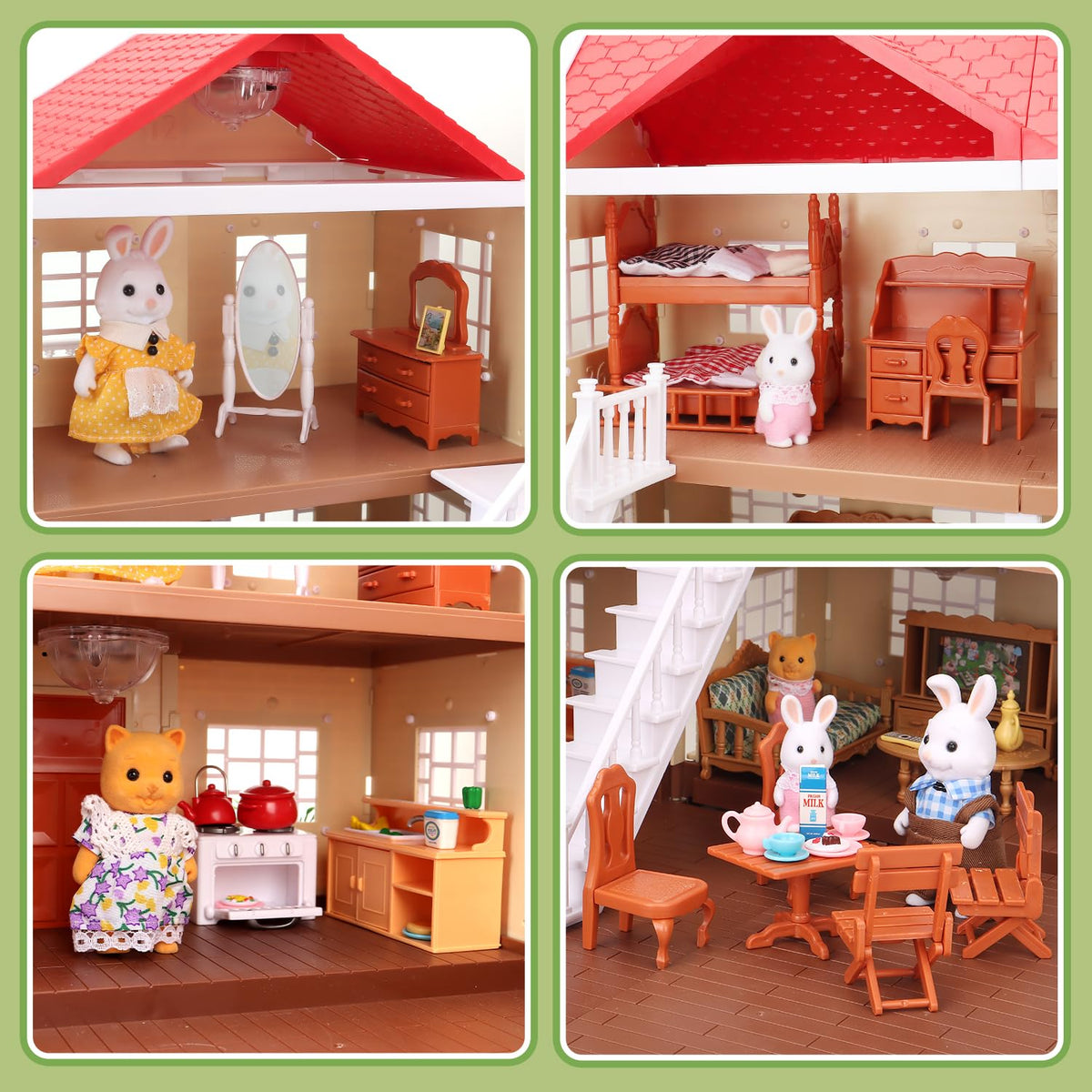 Cozy Cabin Doll House Playset Q954