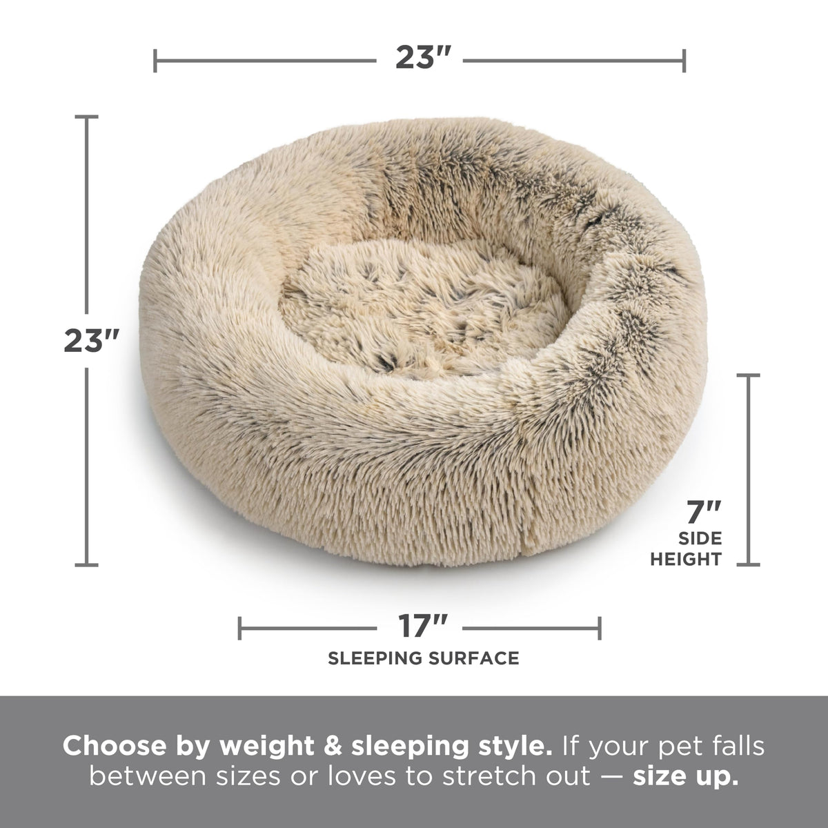 Small Taupe Dog Bed G742469