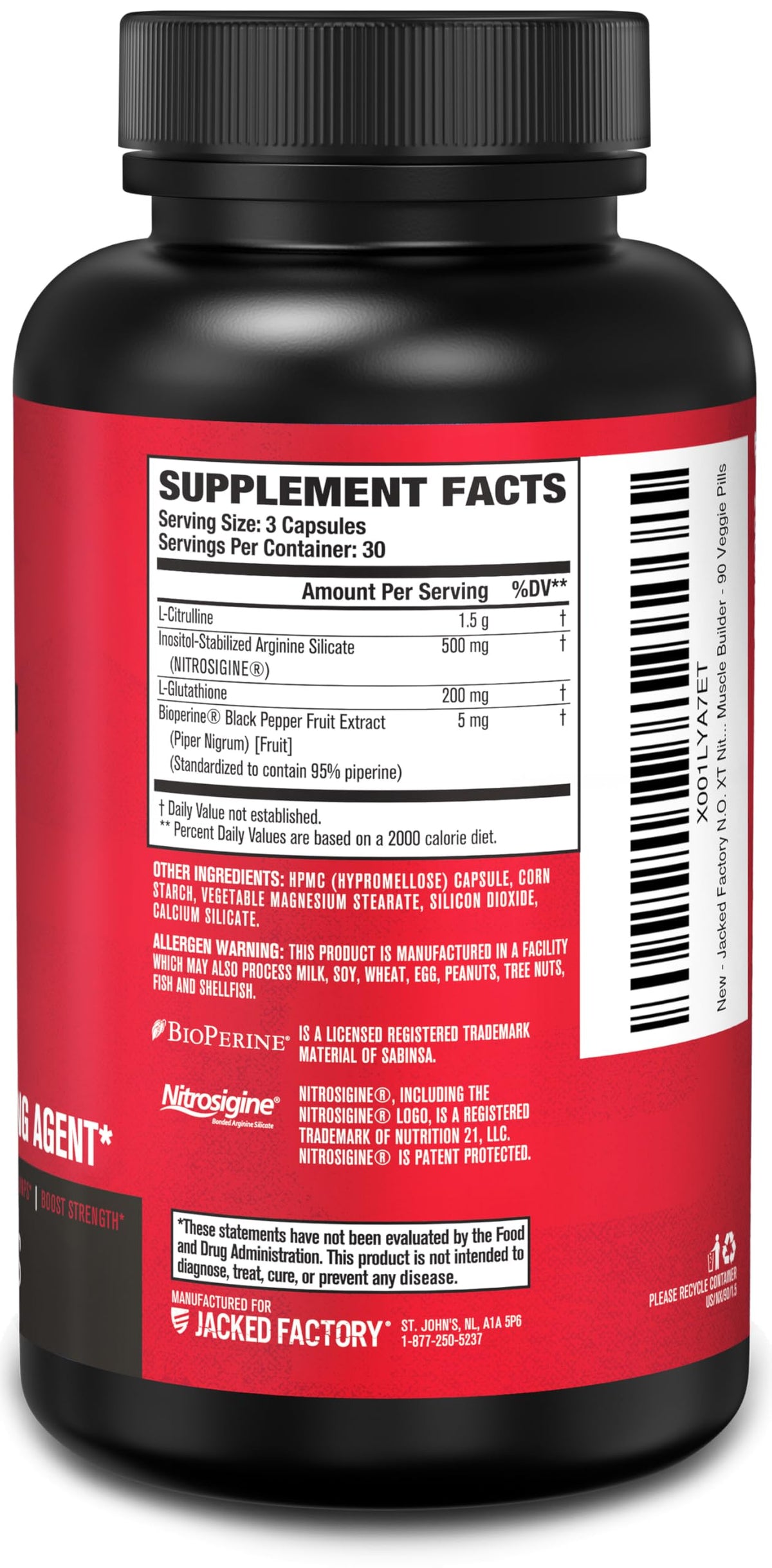 90 Caps Nitric Oxide Supplement K88430
