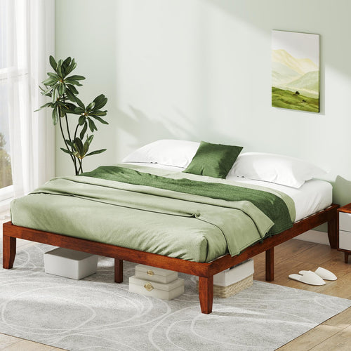 14 Inches Wood Platform Bed Frame King Size R594